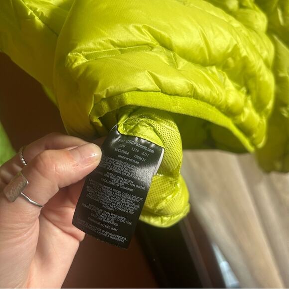 Columbia Titanium Interchange Alpine Crux Down Puffer Jacket Neon Green Size L - Picture 7 of 7